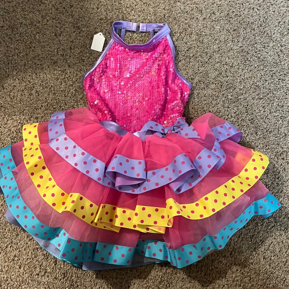 Colorful dance costume
